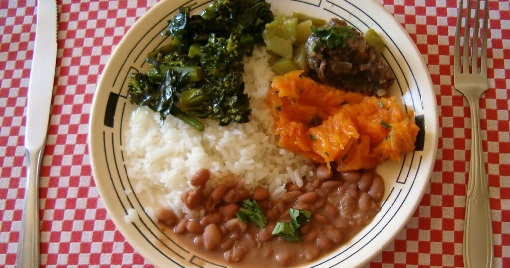 Arroz com feijão