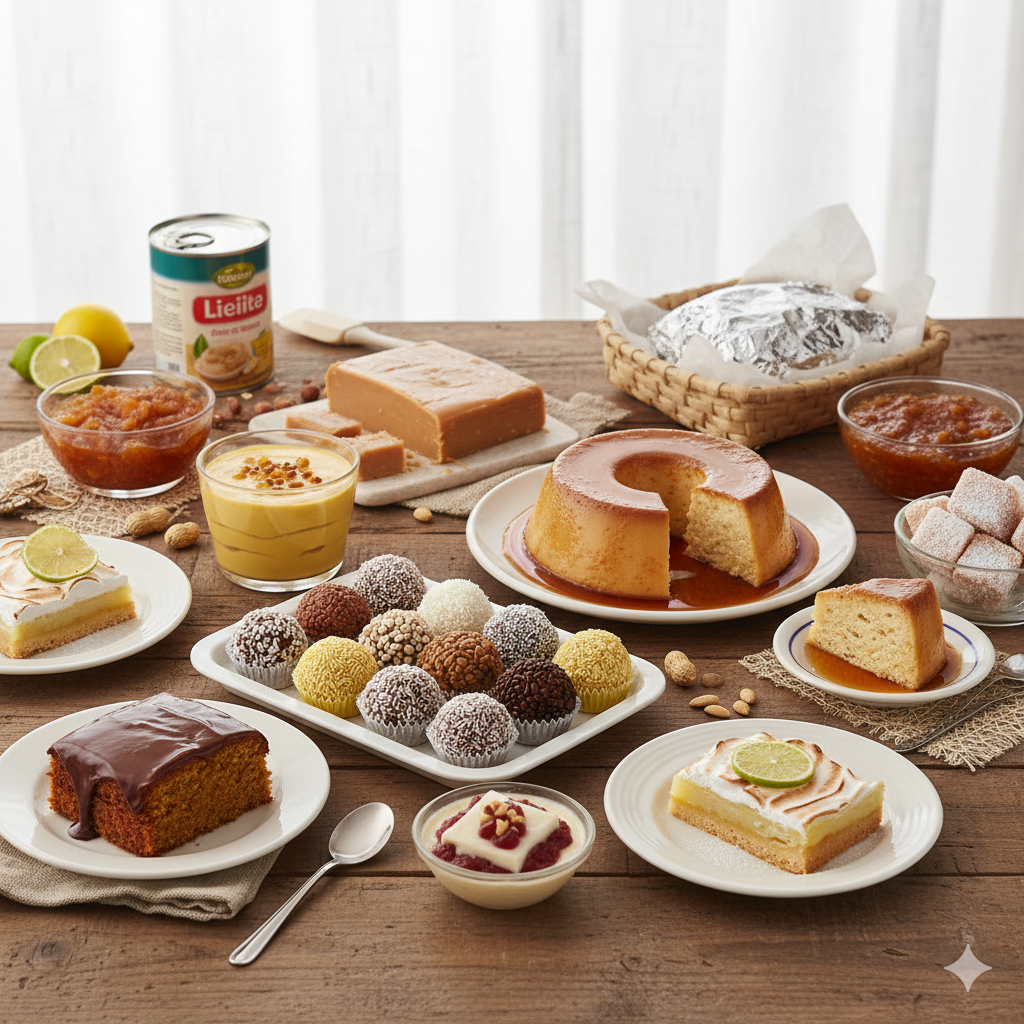 Leite Condensado na Doçaria Brasileira