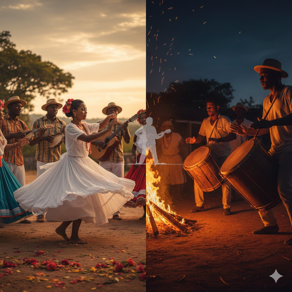 influência do Samba de Roda e do Jongo