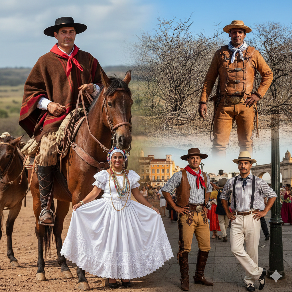 trajes típicos regionais